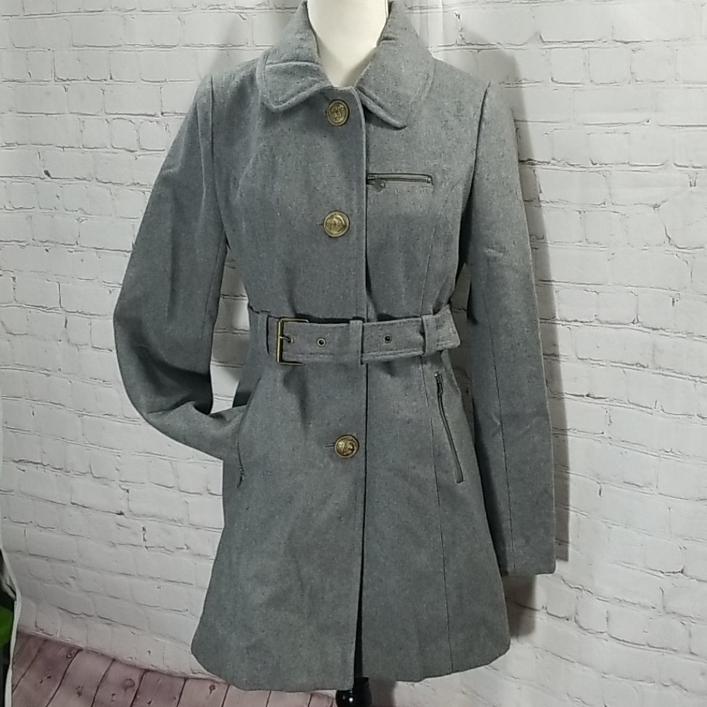Tulle Grey Wool Coat